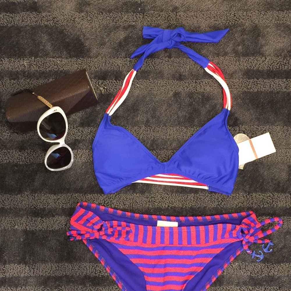 RED/WHITE/BLUE Patriotic Bikini Top-NEW!  XS